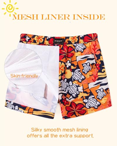 Image of SURF CUZ Surfcuz Little Boys Swim Trunks UPF 50+ Toddler Beach Shorts Swimsuit Kids Quick Dry Swimwear