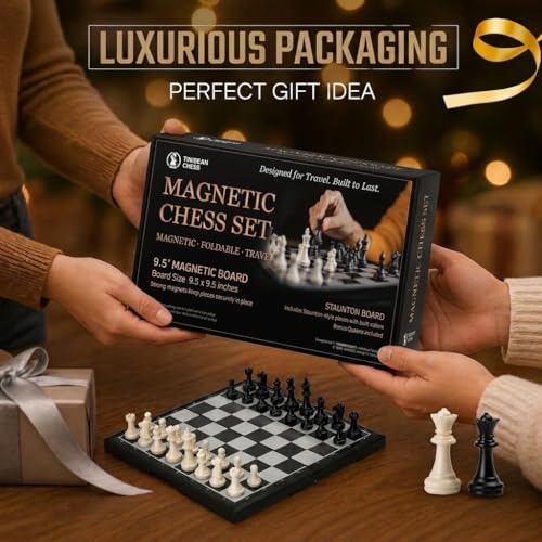 Set de Ajedrez Magnético Plegable 9.5 Pulgadas miniatura 3