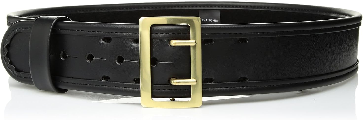 Bianchi 7960 Sam Browne Duty Belt - 2.25", 42 - Plain - Brass Snap (1017048)