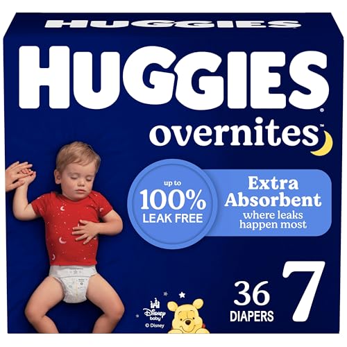 Image of Huggies Overnites Size 7 Overnight Diapers (41+ lbs), 36 Ct, Packaging May Vary