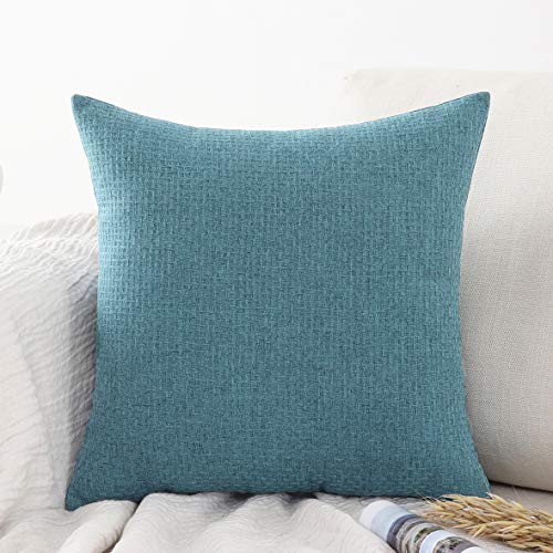 Jepeak Corn Kernels Corduroy - Funda de cojín decorativa para sofá, algodón, color rojo rosa, 24 x 24 pulgadas