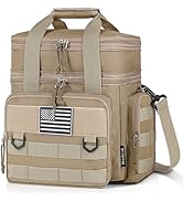 Tactical Lunch Box for Men, Expandable Large Insulated Lunch Bag for Adult, Heavy Duty Double Dec...