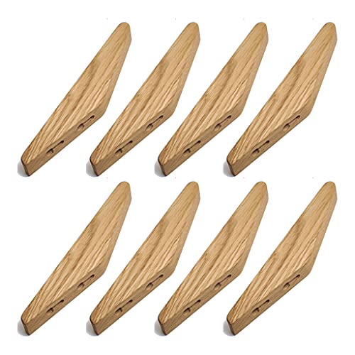 YUNNIAN Perchero de pared japonés de madera natural para colgar ropa, perchero para colgar en la pared, gancho para toallas, auriculares para llavero