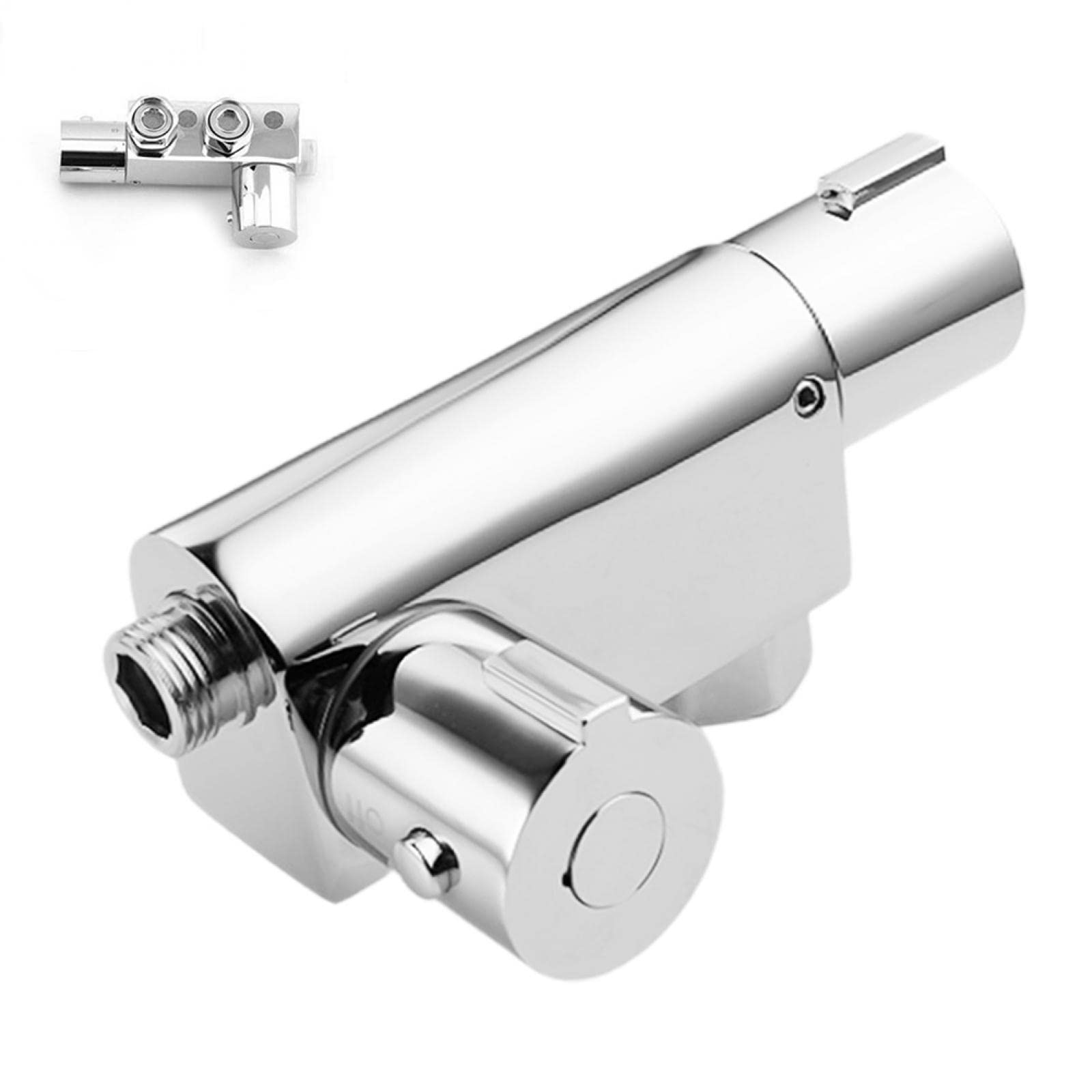 RANRAO Barre de douche thermostatique, mitigeur de douche thermostatique, robinet mitigeur de douche thermostatique moderne vertical, convient pour caravane, yacht, bateau