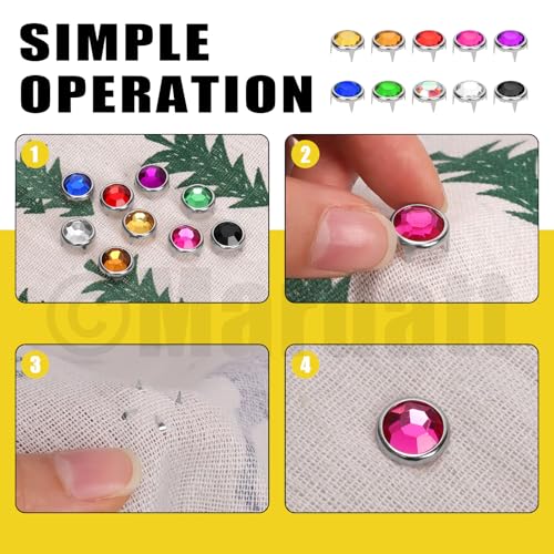 Repuestos Bedazzler de 4 garras para fijar pedrería en ropa sin usar pegamento 7