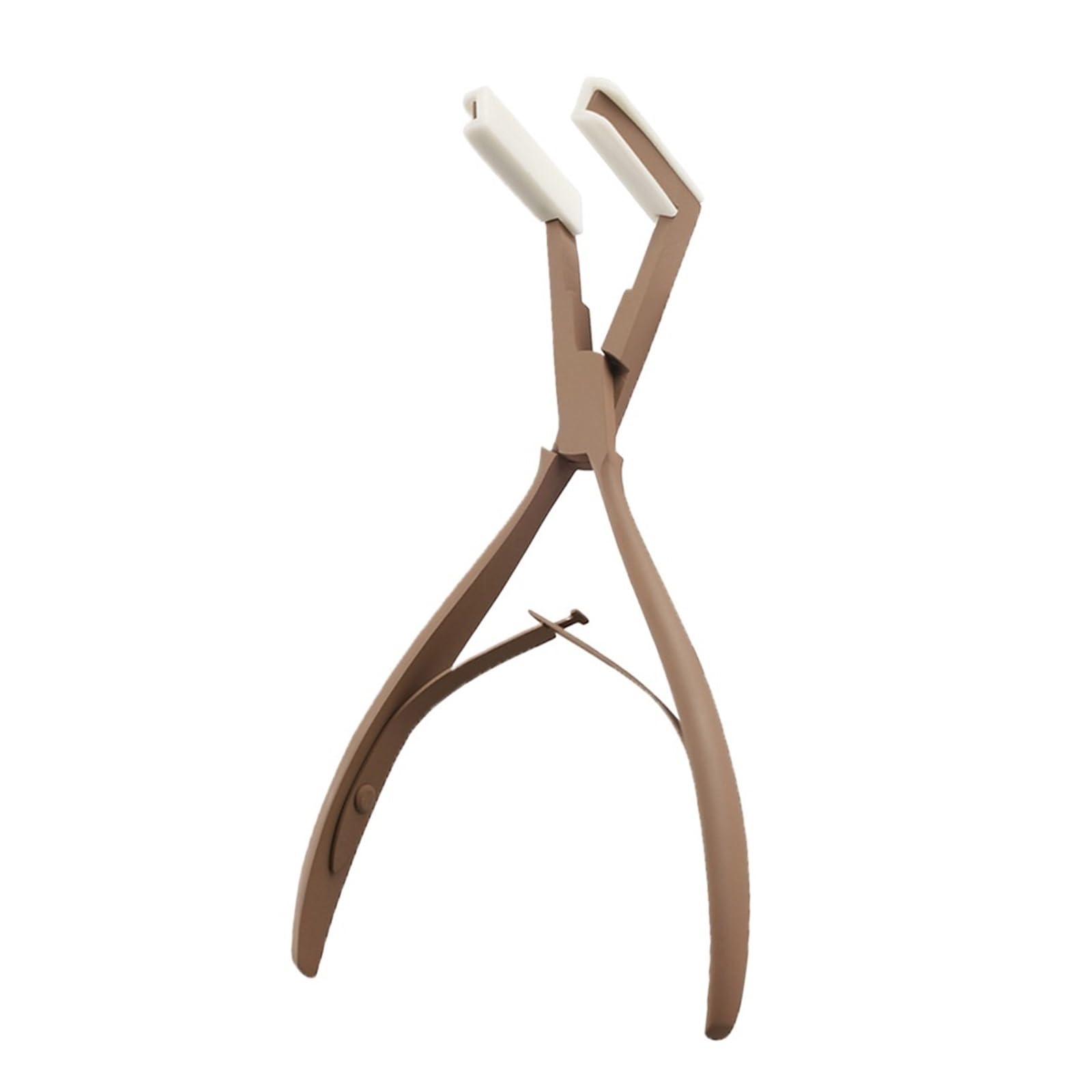 Jbjygsg Brown Tape In Hair Extensions Pliers Stainless Steel Sealing Pliers For Tape In Extensions Tape In Pliers For Hair Styling(Brown)
