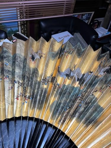 特大大扇　扇子　中国製造　和 特大扇子、中国扇子、金の扇子、鶴の扇子 - 製品詳細