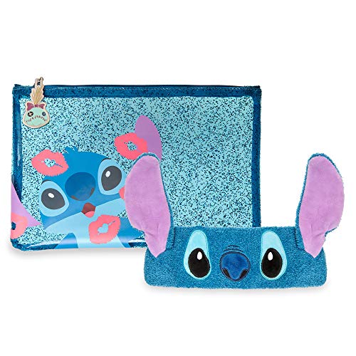 Disney Stitch Headband and Pouch Spa Set- Blue- for Ladies