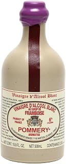 Pommery Raspberry Flavored White Wine Vinegar in a Sandstone Bottle - 16.9oz