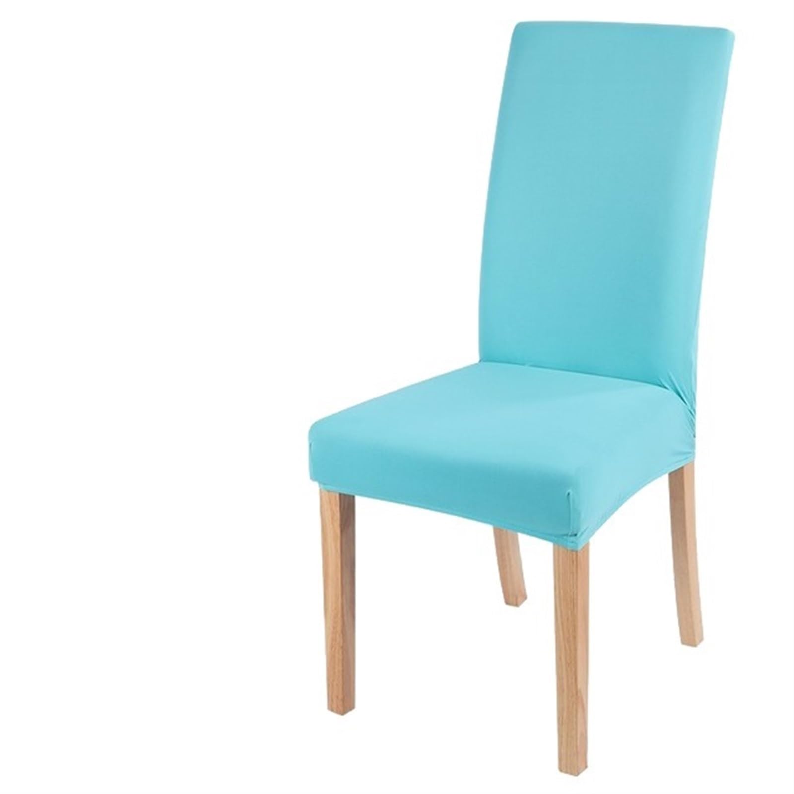 Chair Covers Elastic solid color Chair Cover Home Spandex Stretch Slipcovers Chair Seat Covers For Kitchen Dining Room Wedding Banquet Home (Color : Sky blue, Size : Universal Size)
