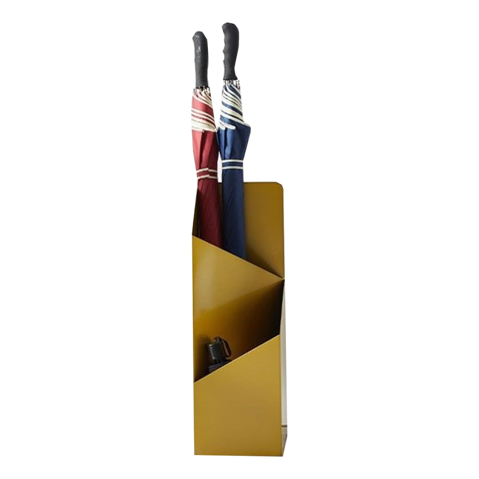 Porte-parapluie design en métal doré élégant pour hôtellerie
