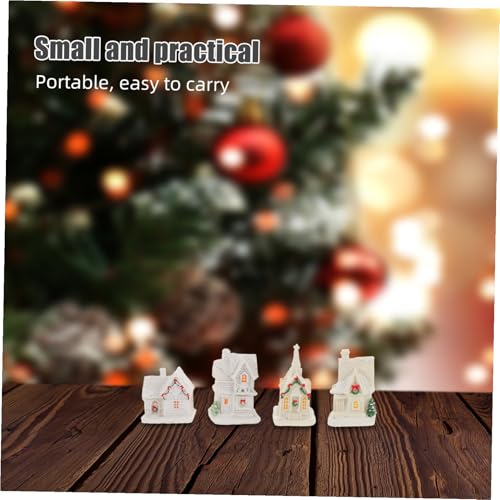 Accesorios de casa de muñecas en color beige para decorar maquetas navideñas 4