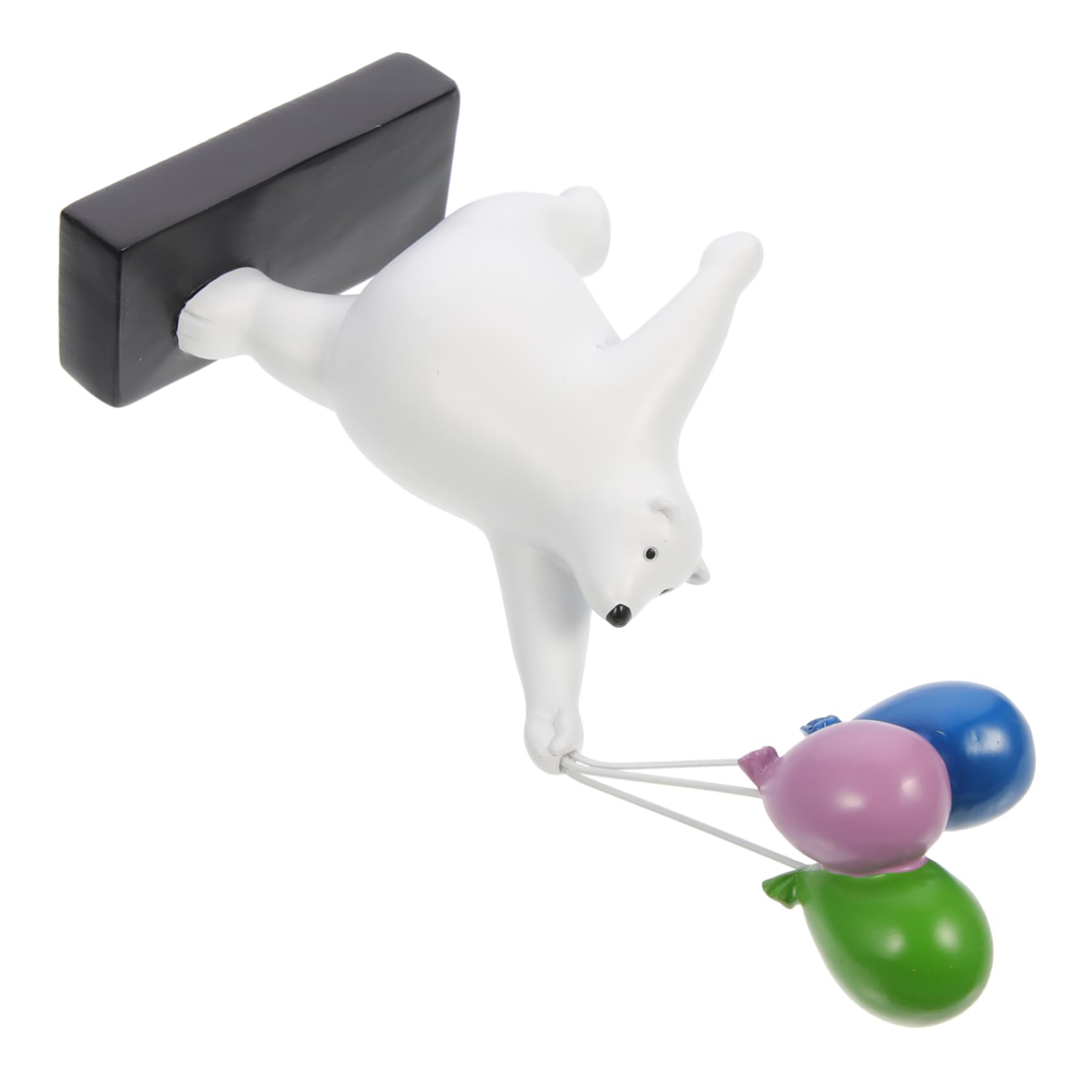 IMIKEYA Figura de Oso Globo de Resina, Adorno Decorativo 1 Pieza