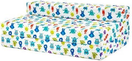 Shopisfy Children's Double Fold Out Foam Z Bed Guest Mattress Sofa - Monsters Aliens