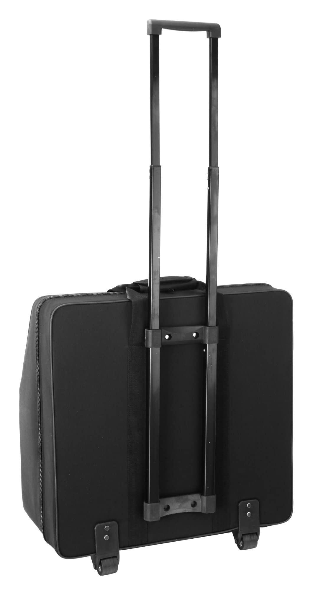 Alpenklang Trolley/Valigia Per Fisarmonica 96 Bassi (trolley per fisarmonica, nucleo in legno, imbottitura in peluche, 53 x 50 x 30 cm, materiale esterno rigido idrorepellente) nero