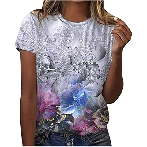 Women's Vintage Floral Butterfly T-Shirt Cover