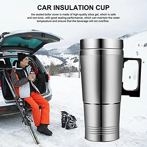 Tetera eléctrica de acero inoxidable para auto 12V miniatura 4