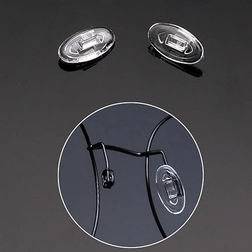 5 pares de almohadillas de nariz para lentes de 0.51 pulgadas, almohadillas de nariz de silicona suave para gafas, lentes de sol (0.51 pulgadas)
