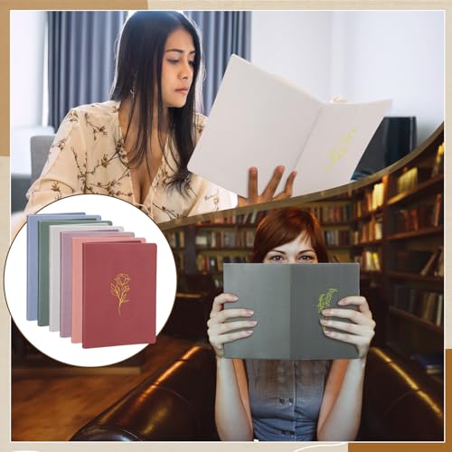Humyoun 6 Pack Book Covers Stretchable Reusable Aesthetic Jumbo Book Cover Protector with Bookmarks for Paperbacks Hardcover Textbook up to 10" x 12. 5" Office Supplies - Thumbnail 6