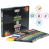 Consejos extrafinos - Equipadas con una bomba de puntas de fibra delgada de 0.7 mm, Ideal para dibujar, delinear, hacer puntos finos. Un sistema de válvula de bomba de alta calidad proporciona un control de flujo preciso, lo que lo hace fácil y suave de usar sin ampollas en la tinta.