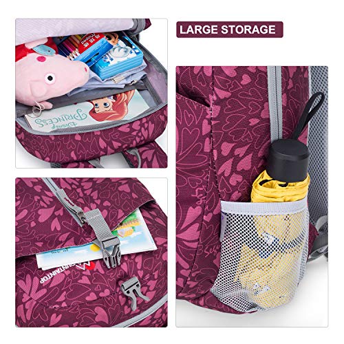 Mountaintop Kids Backpack For Boys Girls Preschool Kindergarten Children Backpacks, Rose Red 12L #TOP5