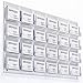 Displays2go Business Card Holder, 24 Pockets, Wall Mount, 0.75-Inch Deep Pockets (Clear Acrylic)