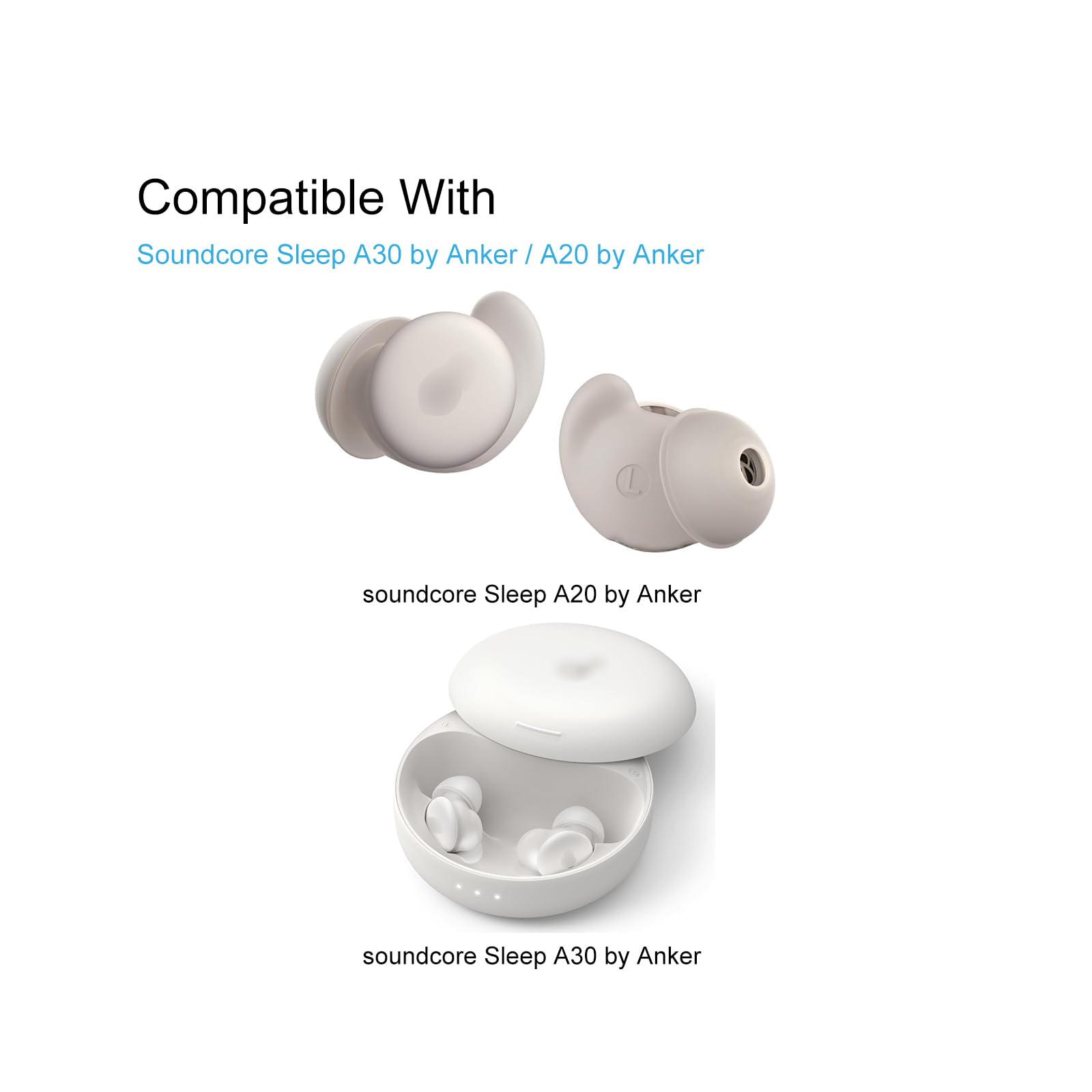 Anker Soundcore Sleep A20 交換品 Amazon.com: Klowcok Replacement Ear Tips for Soundcore Sleep A20