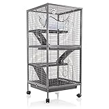 Rodent Cage by Cozy Pet 11mm Bar Spacing for Rat, Ferret, Chinchilla, Degu or other Small Pets, Rodent Cage RC06