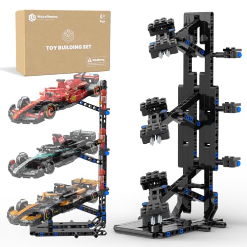 Image of Display Stand for Lego Speed Champions Formula 1 Race Car, Stand for F1 Car 66802 77242 77243 77244 77245 77246 77247 77248 77249 77250 77251 and Other 8-Stud car, Building Kit for Kid 6+