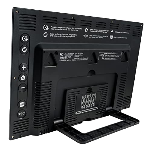 La Crosse Technology 513-05867-Int Extra-Large Atomic Digital Clock With Indoor Temperature And Humidity #TOP3