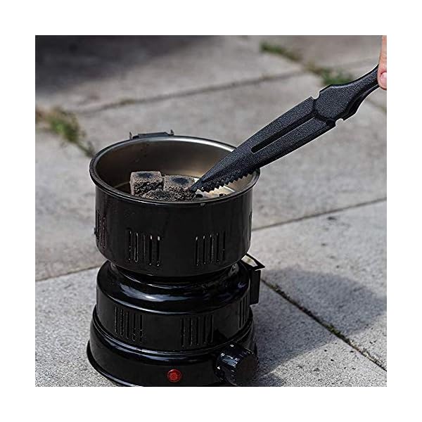 Yhuasia Shisha Zange Edelstahl, 2 Stück Metall Shisha Zange, Tabak Zange, Shisha Tabak Zange, Shisha Zange Set, für Charcoal Bar Shisha Pipe Zubehör Charcoal Clip (Schwarz und Farbig) – Bild 8