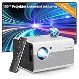 ✨【1080P Full HD Beamer ohne Unschärfe】Mit 1080P nativer Auflösung und Unterstützung von 4K-Video Material führt dieser Heimkino projektor die Vollbildtechnologie ein, um sicherzustellen, dass die Bildschirmecken so klar wie die Mitte sind, ohne zu verschwimmen. Kombinieren Sie mit die Trapez-Korrektur und Fokusfunktion, um ein klareres und perfektes rechteckiges Bild zu erhalten. 8000L Helligkeit und 8000: 1 Kontrastverhältnis bietet hellere Bildqualität und hervorragendes Erlebnis.