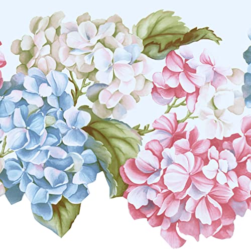 Concord Wallcoverings ™ 7460 WV B Wallpaper Border Floral Pattern Flowers Leaves cover