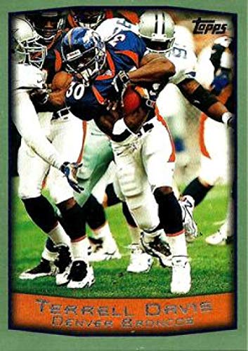 1999 Topps Collection #1 Terrell Davis - Denver Broncos (Factory Set Version w/Gold Foil Stamp)