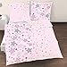 Produktbild Sterne Mädchen Bettwäsche · Kinderbettwäsche  Sternchen in Lila, Rosa - 1 Kissenbezug 80x80 + 1 Bettbezug 135x200 cm - 100% Baumwolle in Renforce