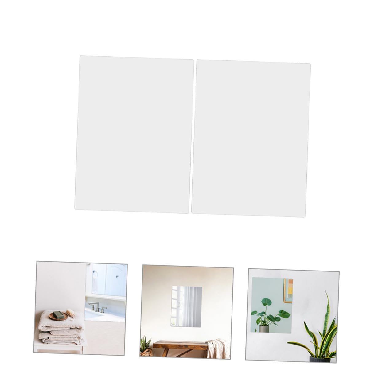 2pezzi Adesivo Acrilico Design Decorazioni Facile Installare Resistente