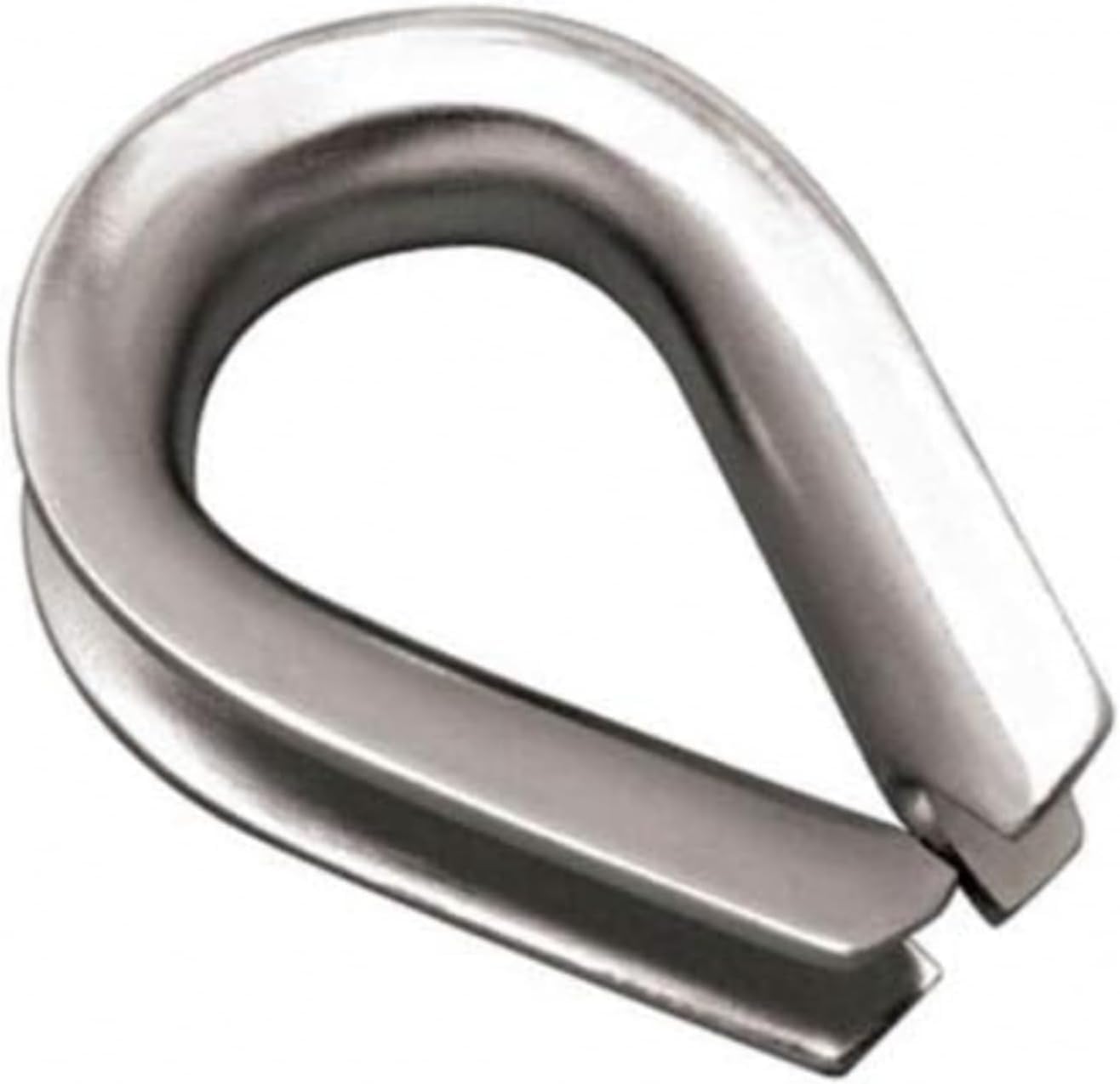 MarineNow 316 Stainless Steel Rope Thimble โ Marine Grade, Corrosion Resistant โ Prevents Rope Wear/Chafing โ Choose Size (5/16", 3/8", 1/2", 5/8", 3/4", 7/8", 1") & Pack (1, 2, 5, or 10)