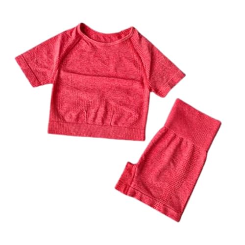 5 Conjuntos De Short e Colhete Sem Costura Respiravel Para - Treino, Ginasio, Academia, Yoga, Esport