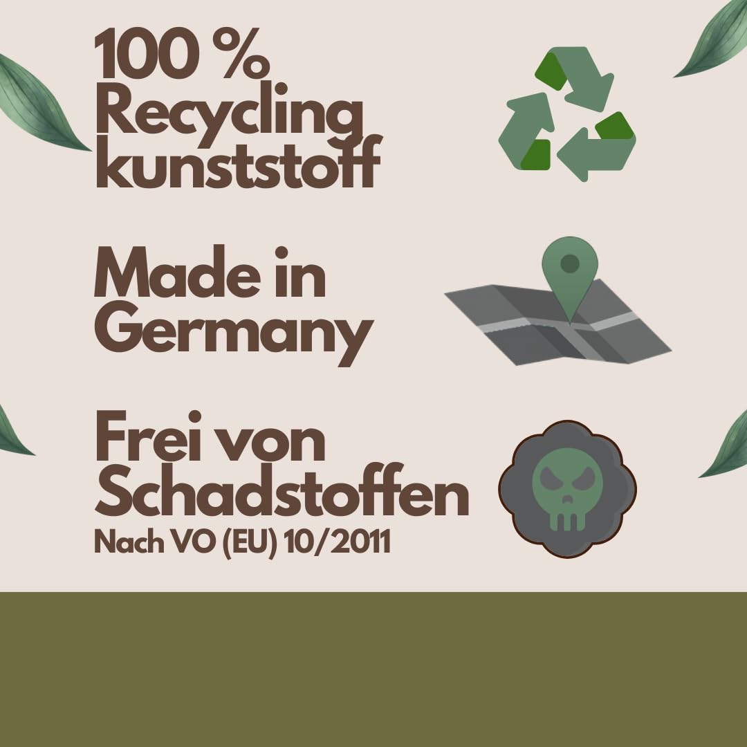 reMAIN Unzerbrechliche Schüsseln 4er Set (450 ml) – BPA-frei, spülmaschinenfest – Ideal für Kinder, Camping & Outdoor – Bruchfeste Bowls aus recyceltem Kunststoff (Made in Germany) (Gemischt)