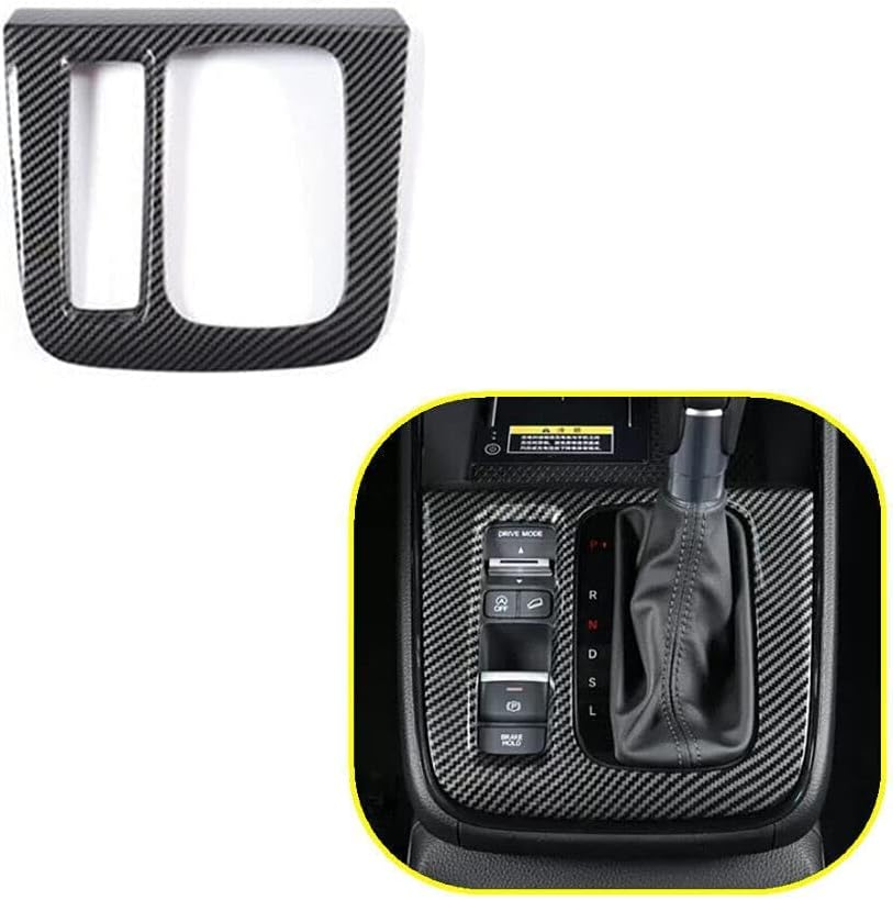 Flash2ning Carbon Fiber Pattern Gear Shift Panel Compatible for Honda CRV C-RV 2023 LX, EX, EXL, Sport Hybrid, Hybrid Touring Interior Accessory, ABS Inner Sticker Trim, 1pc