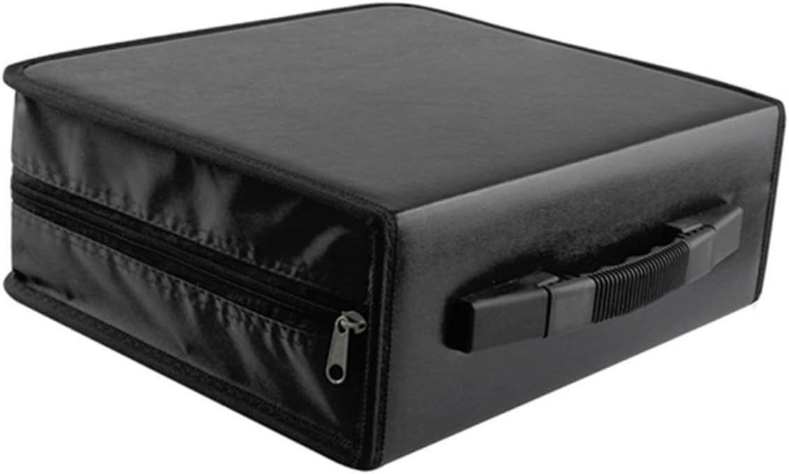 Disc Cd Dvd Case Storage Bag Secure Zipper Organizer for Travel Cd Box Easy Access