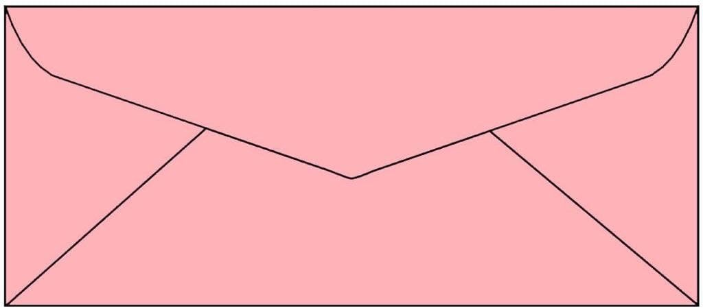 Envelope #10 Letter 25pc Light Pink