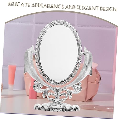Miroir de maquillage pivotant double face Healvian pour table