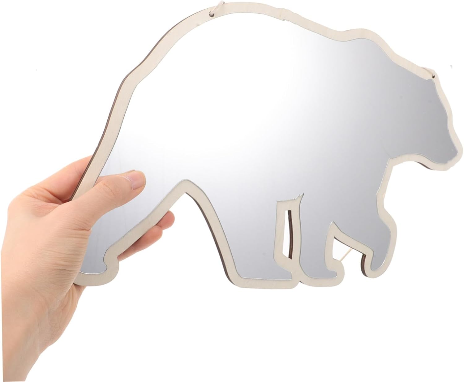 Cute Bear Acrylic Boys and Girls Mirror Wall Hanging Vanity Mirror for Girls Safe Sturdy Decorative