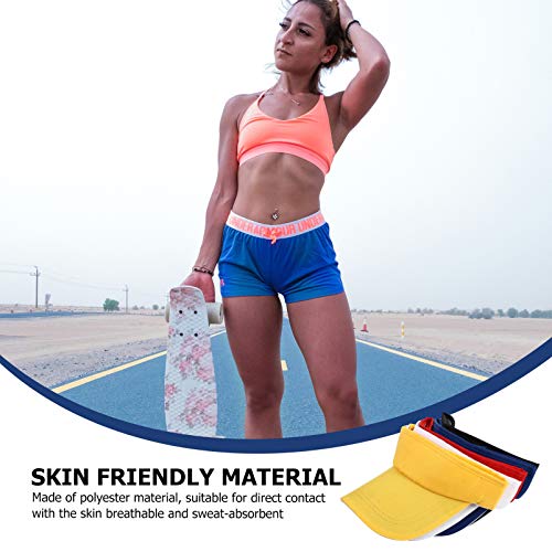 BESPORTBLE 5 Pcs Esporte Baeball Atlético Ao Ar Livre Viseira Chapéu de Sol Dobrável Ajustável Prote