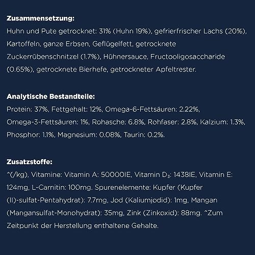 Eukanuba Senior Katzenfutter trocken getreidefrei - Premium Trockenfutter mit viel Lachs für ältere Katzen, 2kg