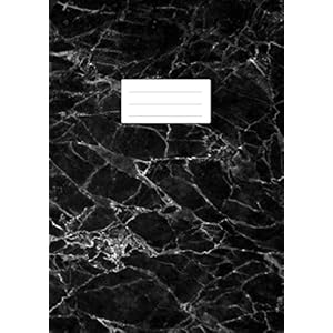 NOTIZBUCH A4 KARIERT – Marmor Schwarz: 110 Seiten ohne Rand | ganzseitig kariertes Papier | Perfekt als Journal Block, Schulheft, Tagebuch, Rechenheft | Lineatur 22 Heft Taschenbuch – 1. Januar 2019