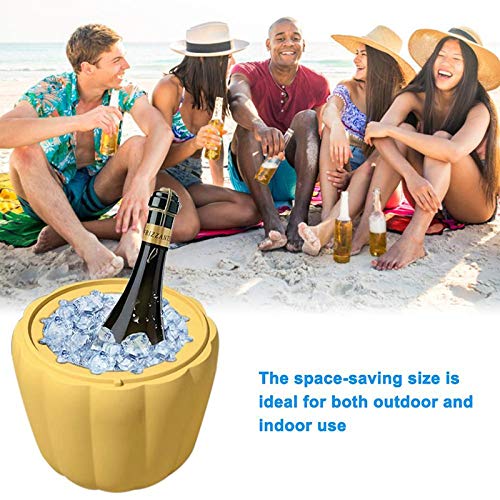 Silikon-Eiskübel, Eiswürfelschale, Champagner-Whisky-Bierbereiter, tragbarer Eimer mit Deckel, großer Eiskübel, Bier-Werkzeuge