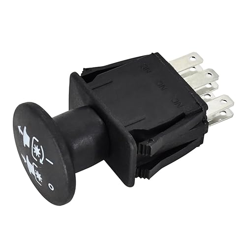 Miniatura 2 de Interruptor de toma de fuerza de 10 amperios compatible con Delta 6201-303 6204-303 Bush Hog 50018299 Wright 52420003 Dixie Chopper 6201-303 Bunton