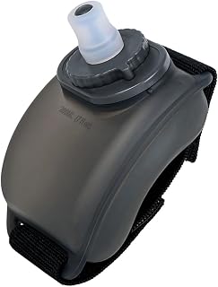 Alipis Wrist Sports Water Bottle 200ml Silicone Black for Outdoor Sports